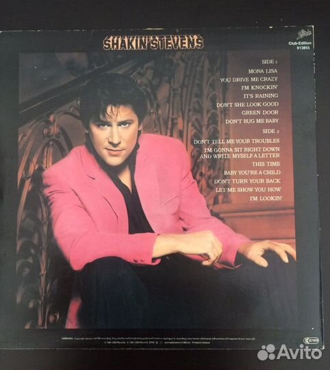 LP “Shakin’Stevens”-Shaky (1981) (rock&roll) фирма