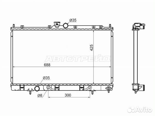 Радиатор mitsubishi airtrek