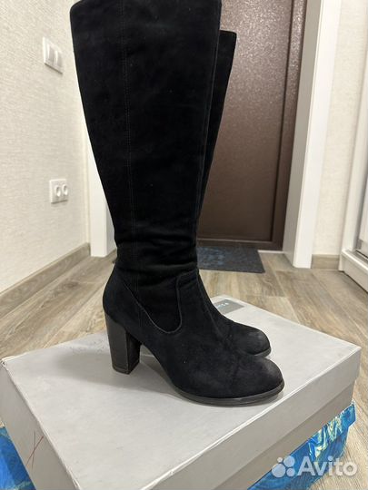 Сапоги замшевые итольянские