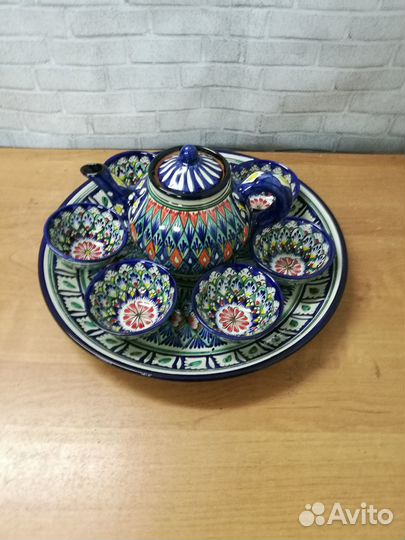 Риштанская керамика (комплект посуды)