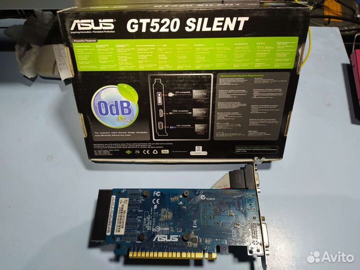 Видеокарта Asus nvidia GT 520 1GB