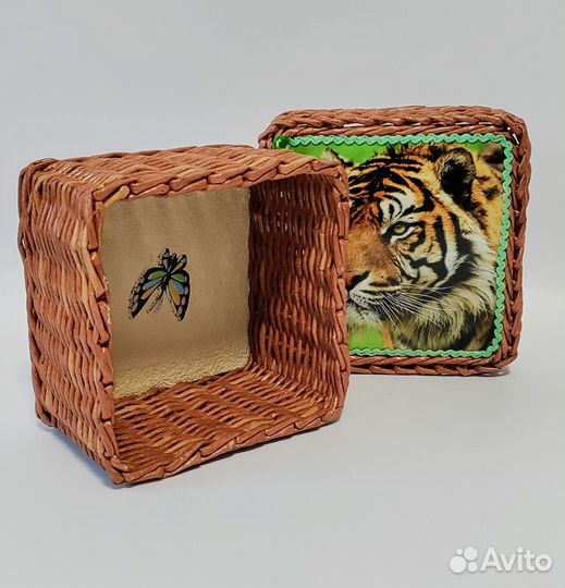 Плетёный короб шкатулка