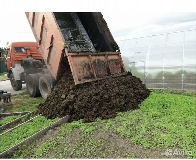 Продажа конский навоз, перегной,песок, гравий, пгс