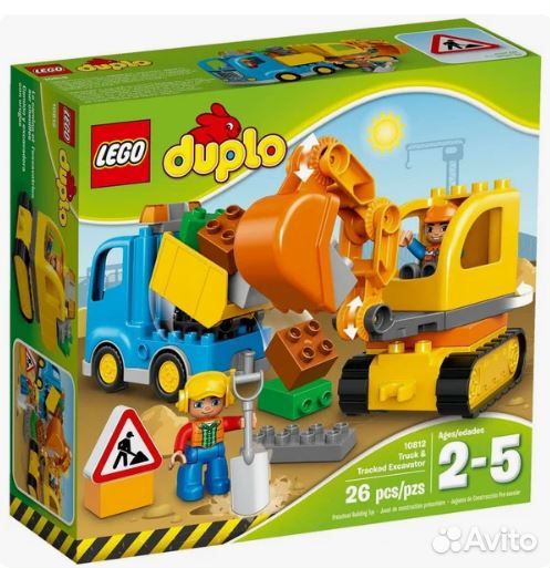 Конструктор lego duplo 10812 Грузовик и экскаватор