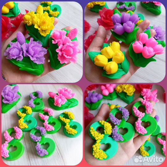 Мыло ручной работы. Женщинам,девочкам на 8 марта