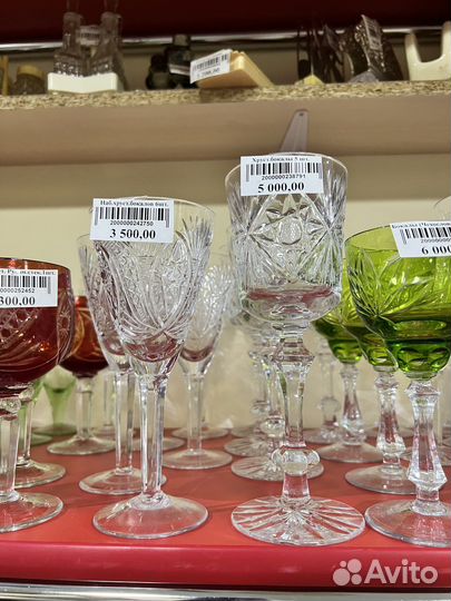Храсталтные бокалы, фужеры СССР
