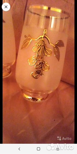 Стаканы.Хрустальное стекло. Богемия