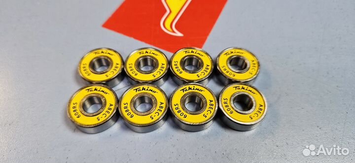 Комплект подшипников Tahino 608-2RS (8шт), abec-5