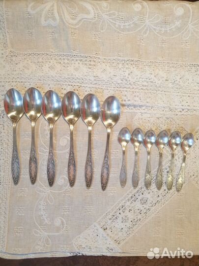 Ложка вилки мельхиор СССР