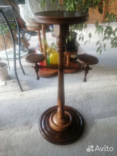 Подставка для цветов напольная деревянная