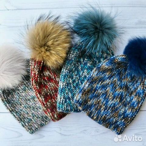 Вязаные шапки, вязание