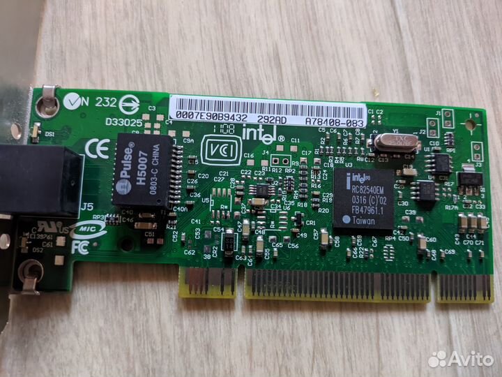 Сетевая карта intel PRO/1000 MT