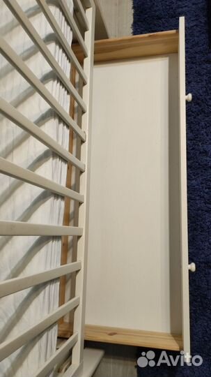 Детская кроватка с маятником Лель массив дерева