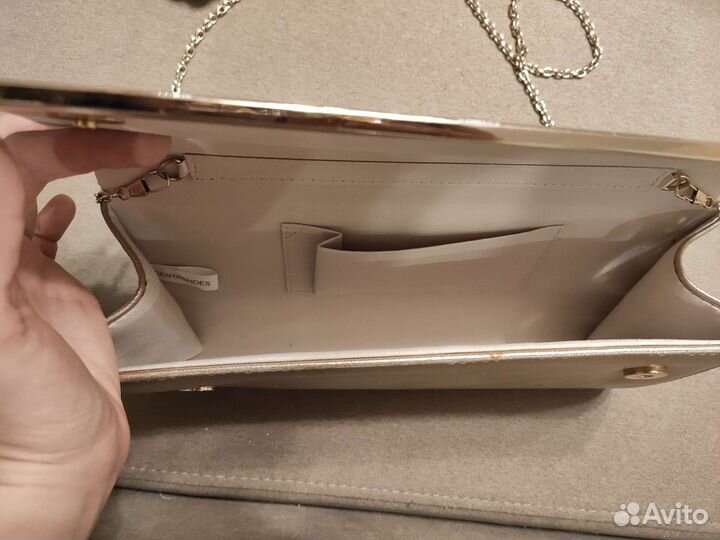 Клатч женский золотой