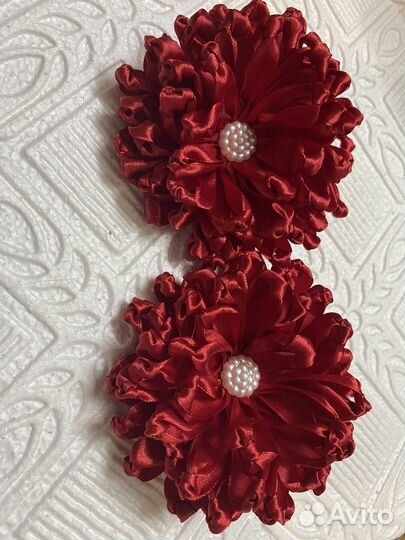 Бантики для волос ручной работы