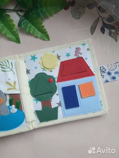 Развивающая фетровая книга на заказ