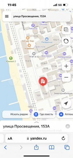 Квартира-студия, 21,6 м², 1/5 эт.