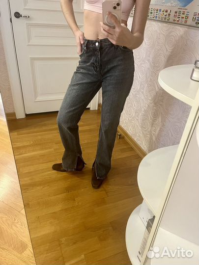 Джинсы lime 36 с разрезами