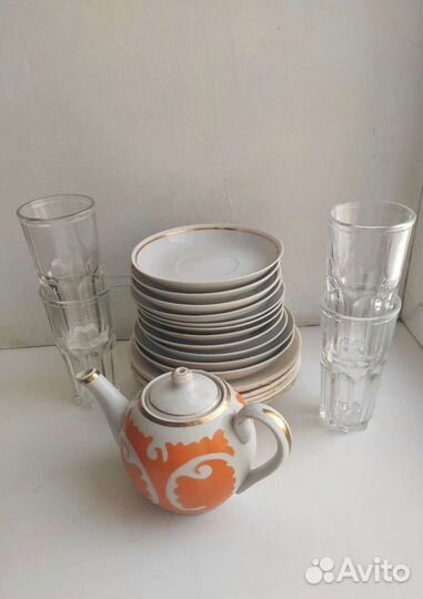 Сервизная посуда Тарелки бокалы