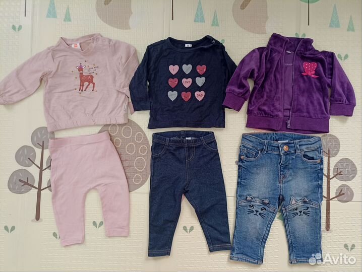 Одежда для девочки 3-6м пакетом