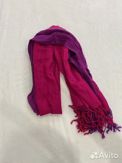 Палантин ярко розово-фиолетовый 60х168 см