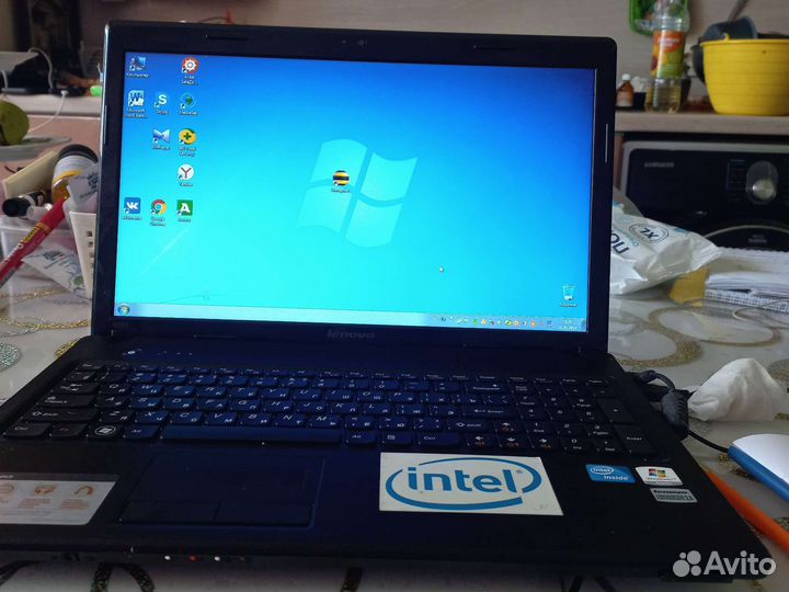 Ноутбук lenovo g570 celb800/2gb/win 7 32 bit