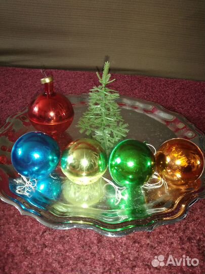 Игрушки ёлочные, верхушка и ёлочка, СССР