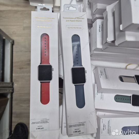 Силиконовые ремешки moonfish Apple Watch 41/42/44