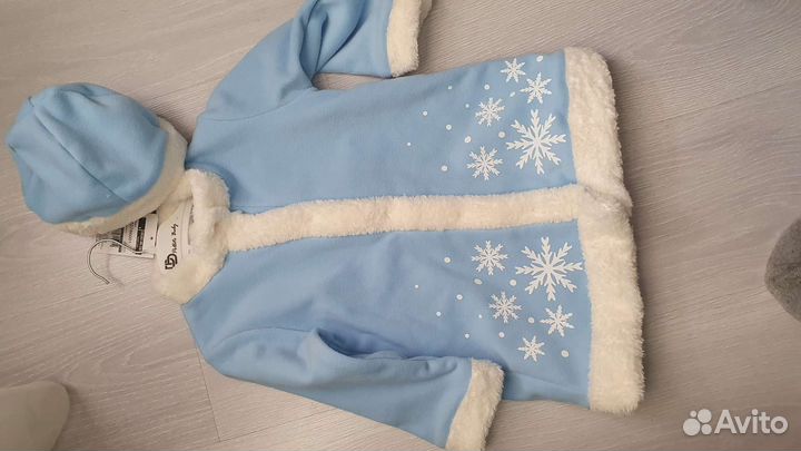 Детский новогодний костюм снегурочки 92-98