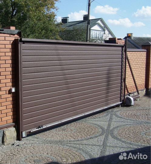 Откатные ворота. Изготовление и монтаж