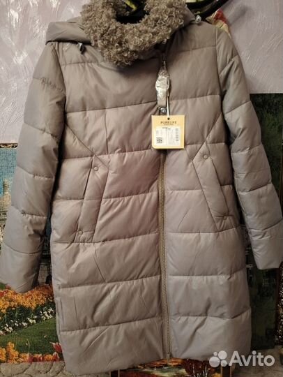 Куртка пуховик женский весна-осень 46 размер