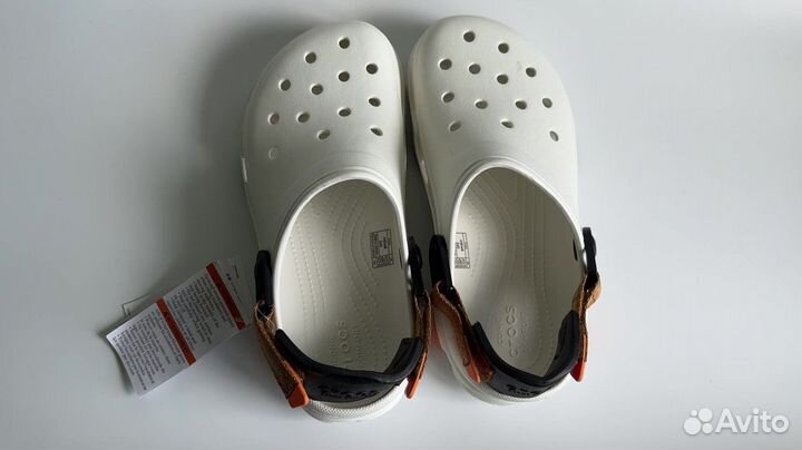 Сабо Crocs белые унисекс