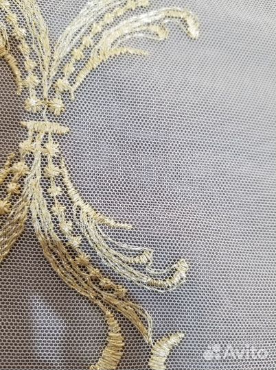 Тюль с классическим рисунком с 