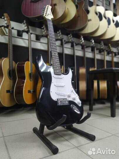Электрогитара Черная Новая