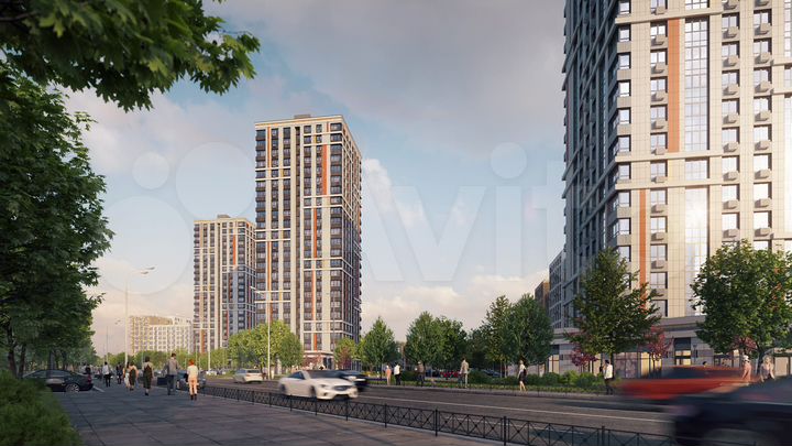 3-к. квартира, 90,6 м², 3/13 эт.