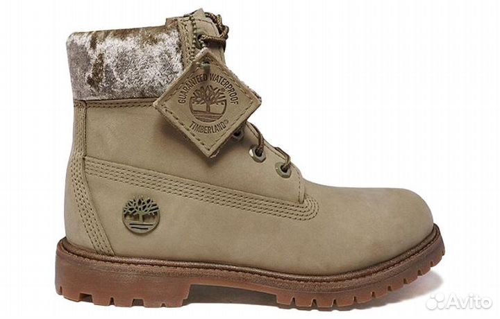 Timberland Women's 6 Inch Premium 'Beige Velvet' (37,5)