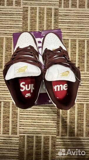 Кроссовки nike sb dunk supreme brown