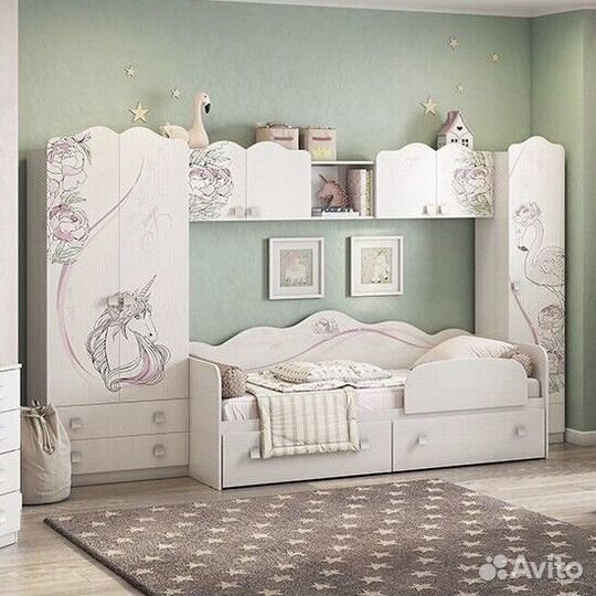 Мебель для детской комнаты для девочки 