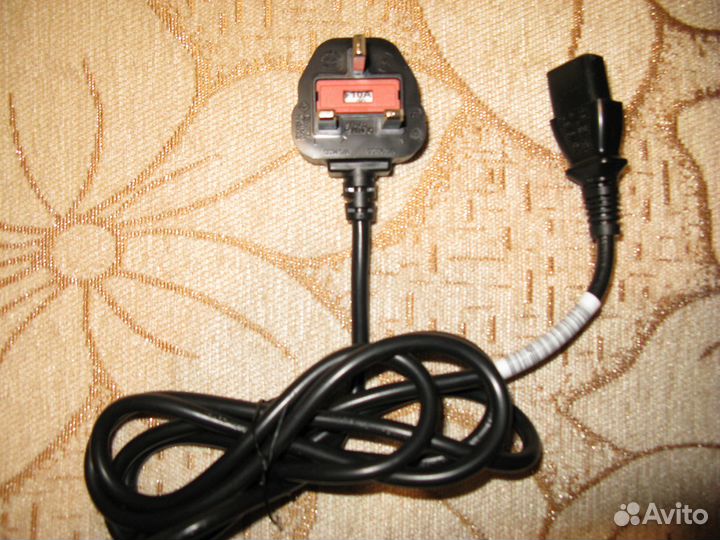 Кабель питания 220в Английская вилка / разъём С-13