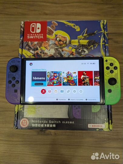 Nintendo switch oled splatoon 3 прошитая