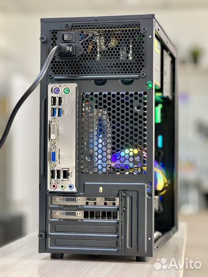 Игровой пк / Intel Core i3, RX 570, SSD + HDD