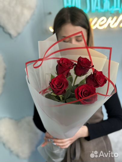 Красные розы Эквадор премиум