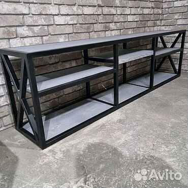 Тумба под телевизор в стиле лофт