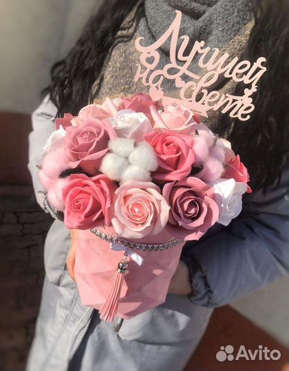 Неувядающие букеты из мыла ручной работы