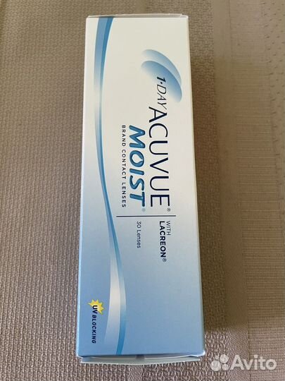 Линзы контактные acuvue moist -3.5, -3.0