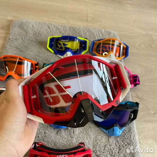 Очки для мотокросс эндуро 100 + линза