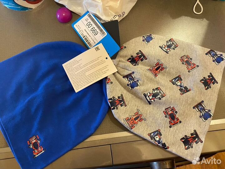 Новые хлопоквые шапочки на весну/лето 48-50