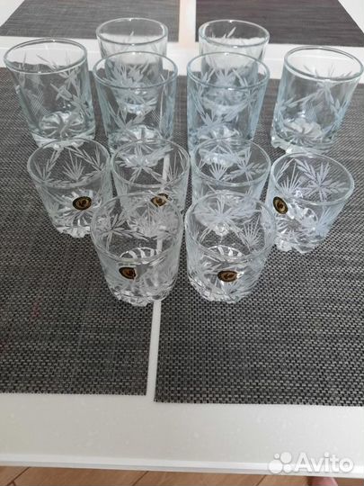 Набор графин стаканы хрусталь стекло