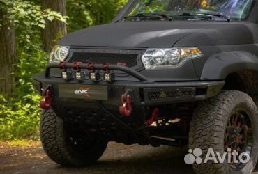Бампер силовой передний BMS alfa для УАЗ Патриот