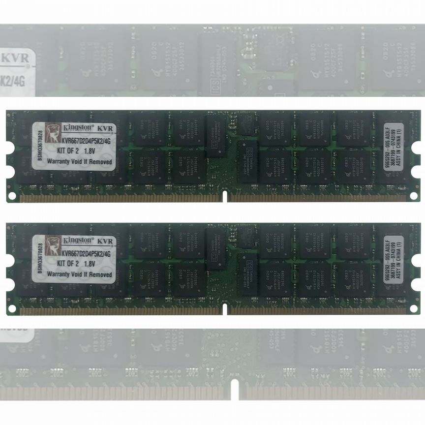 [KVR667D2D4P5K2/4G] Оперативная Память Kingston 4gb Kvr667d2d4p5k2/4g